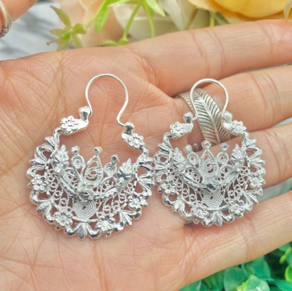 Sterling silver Jerezana earrings - Picture 3 of 6